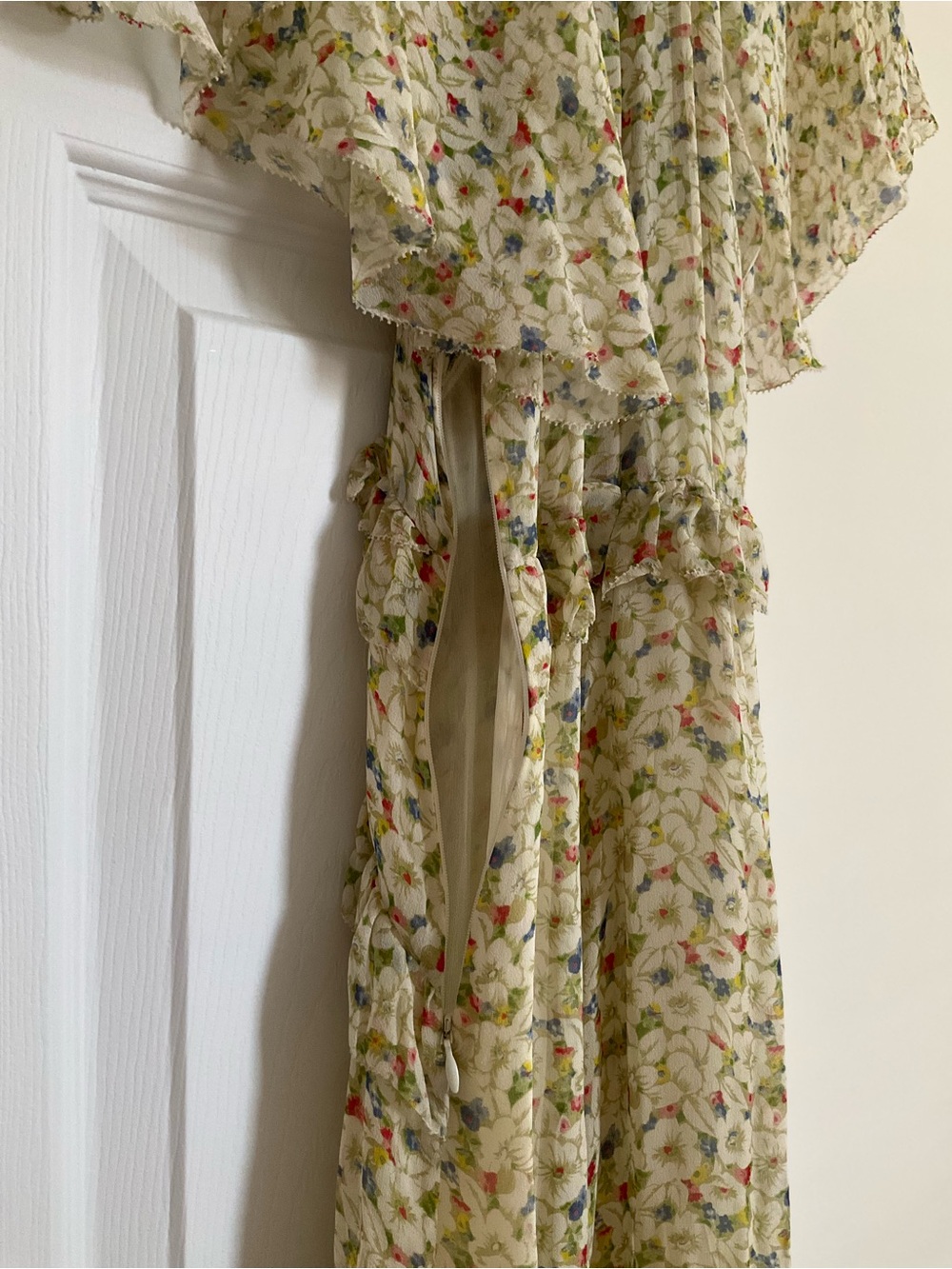 Doen Antoinette Dress - yellow Victorian floral - XS - ALTERATION - Picture 9 of 16